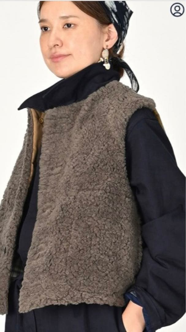 45R ウールボア×ナイロンのベスト　Mサイズ