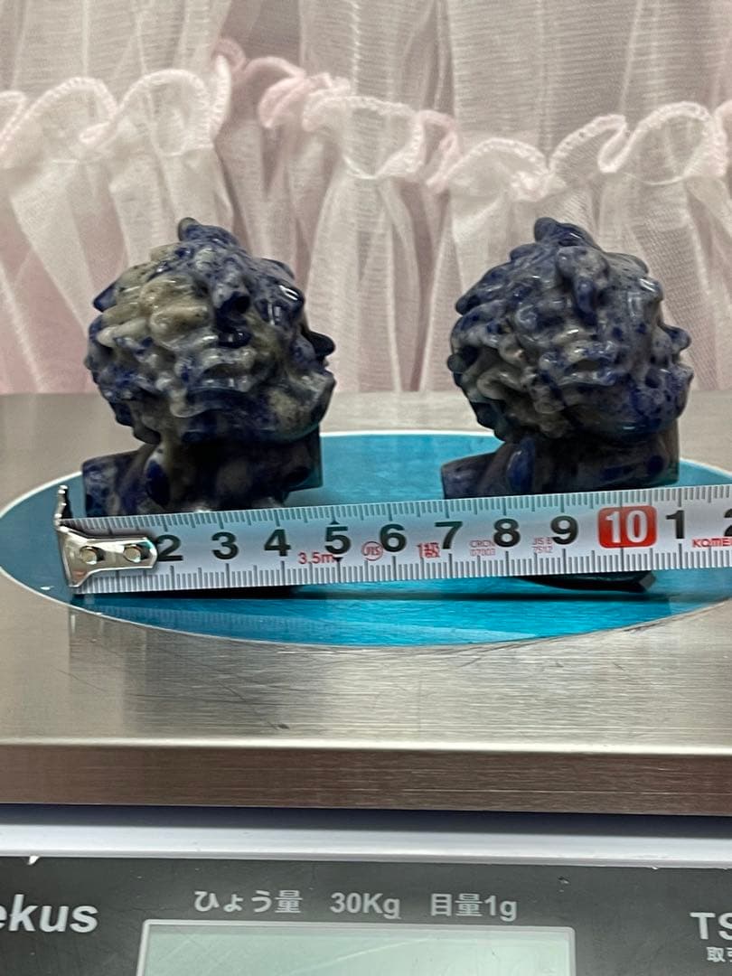 ラピスラズリ 呑金獣　お金食い子 天然石　2点セット
