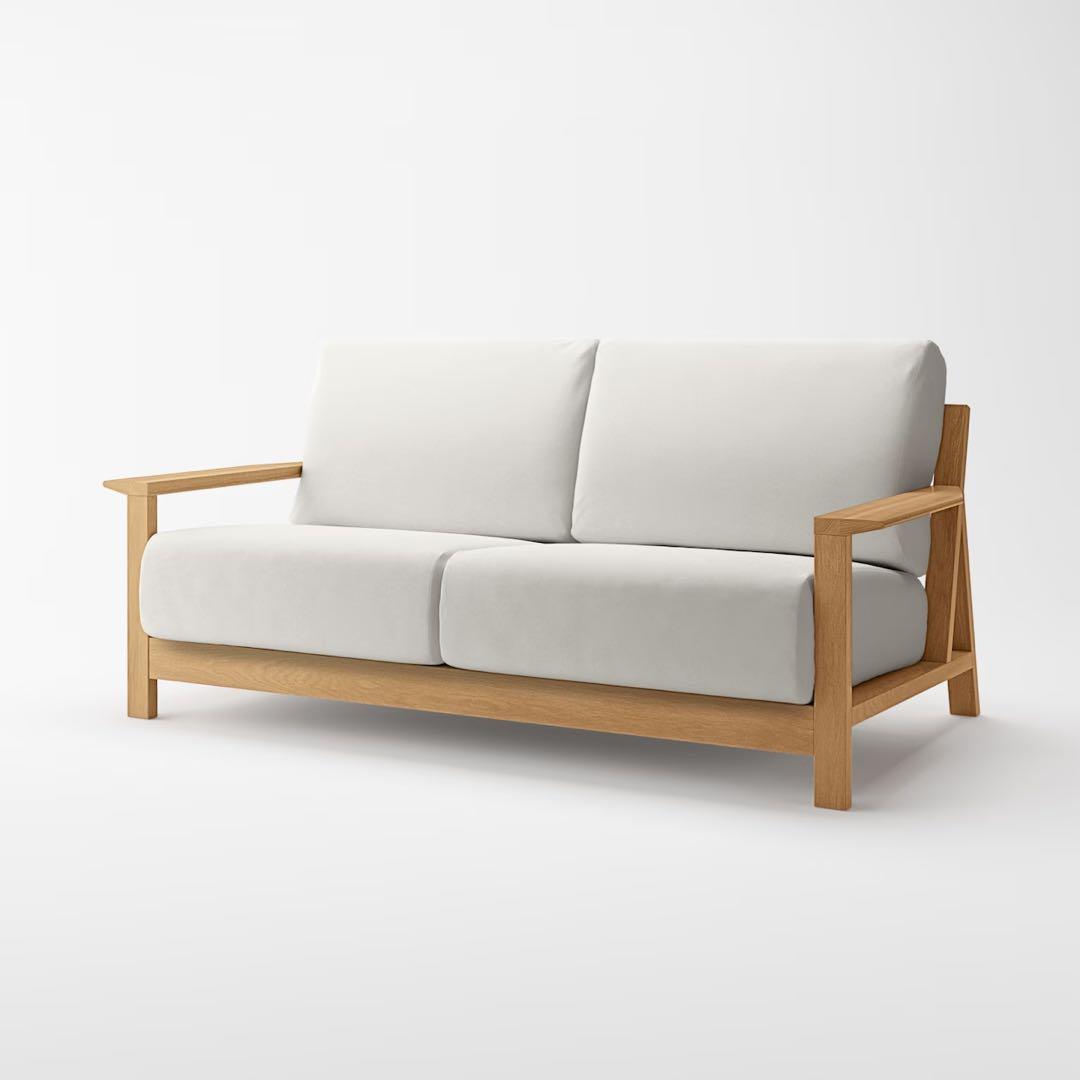 無印良品 ソファ本体2.5シータ－　木製フレームウレタンポケットコイル 注意あり