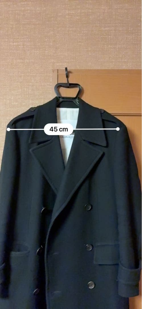   ブラック ダブルブレストコート