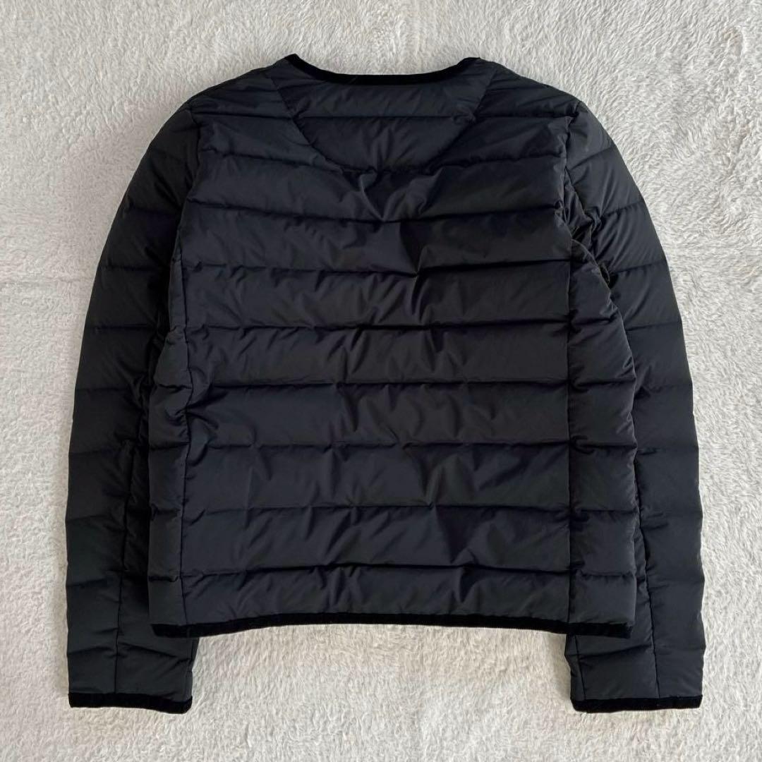 美品 バンソンエミレイユ ステッチレスダウンカーディガン 黒 ダウンジャケット