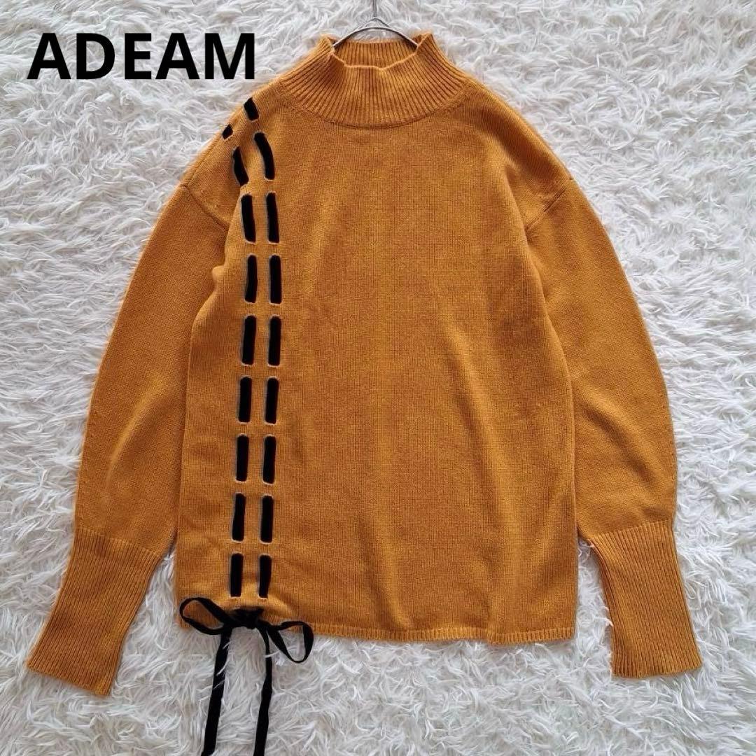 美品✨ADEAM カシミヤ100% ニットプルオーバー アイボリー リボン