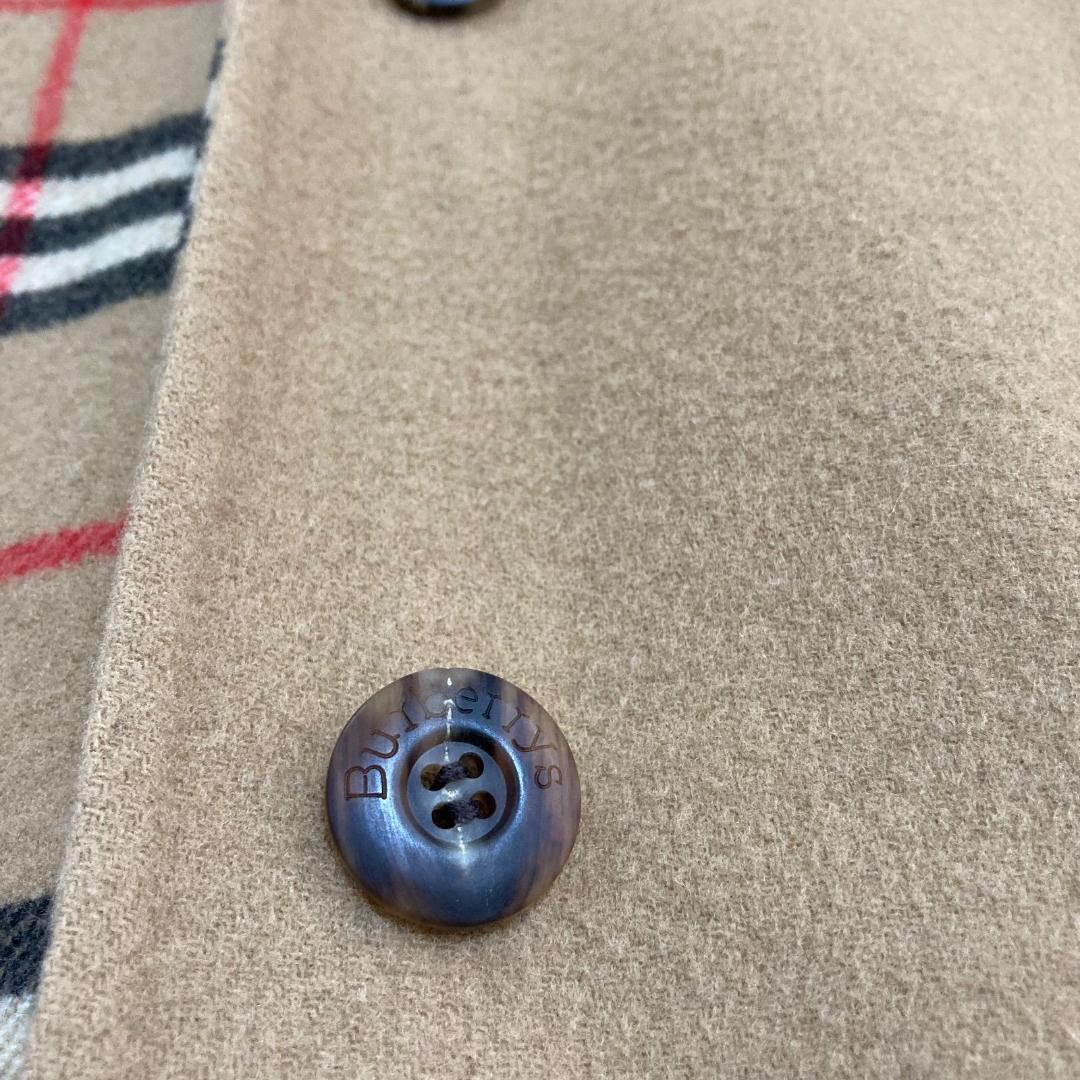 17041✨バーバリー カシミヤ ノバチェック リバーコート ダブルフェイス