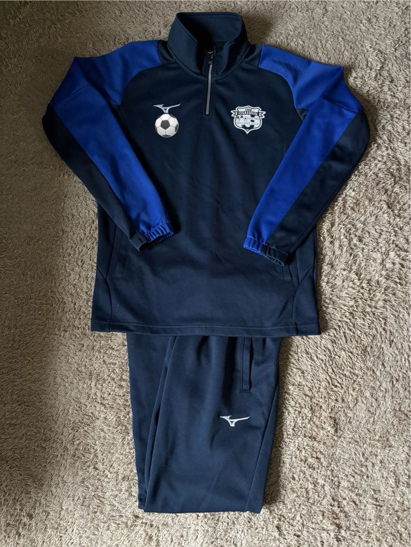 Mizuno サッカー ジャージ ネイビー/ブルー