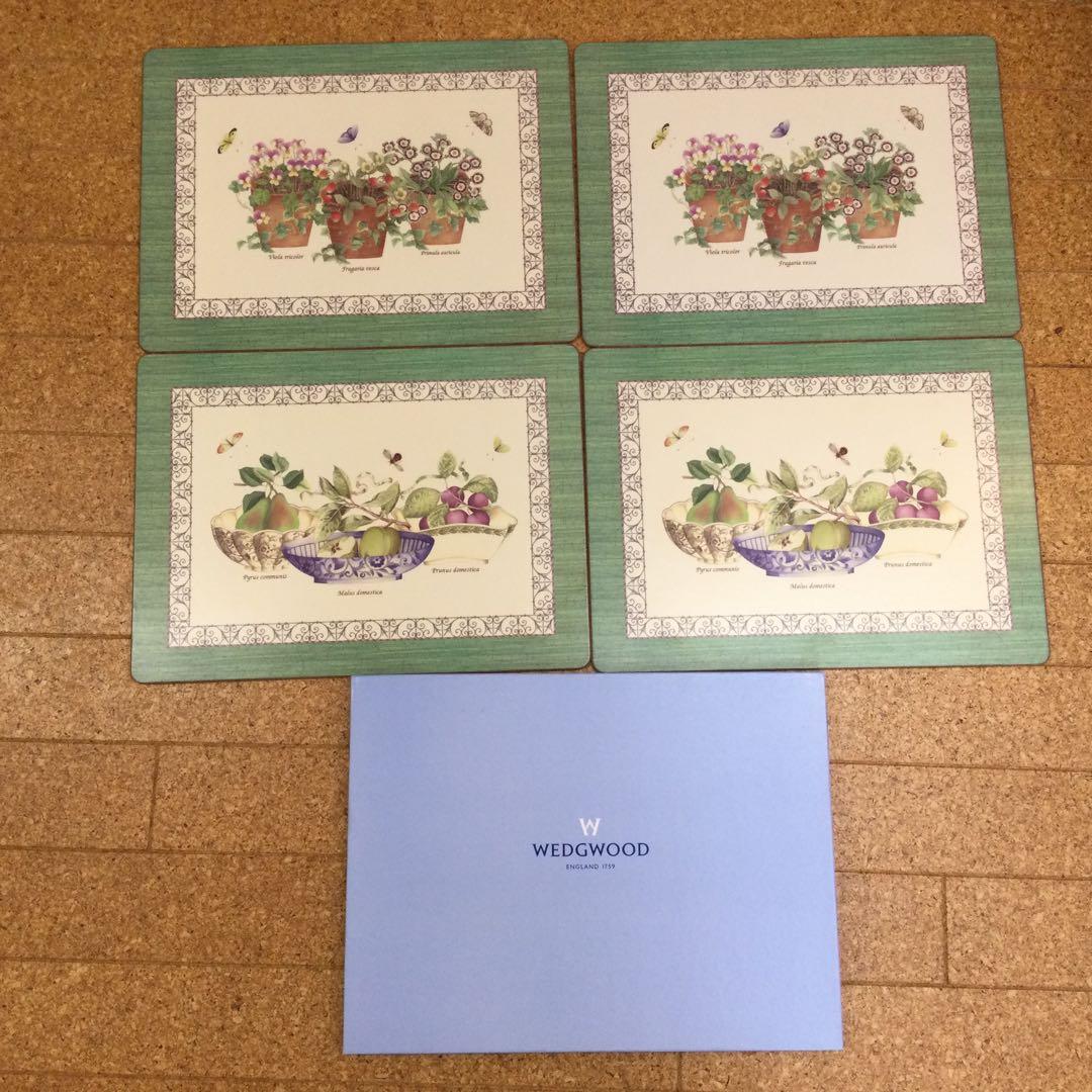 ウェッジウッドイギリス本社工場店舗で購入☆ランチマット　コルク4枚