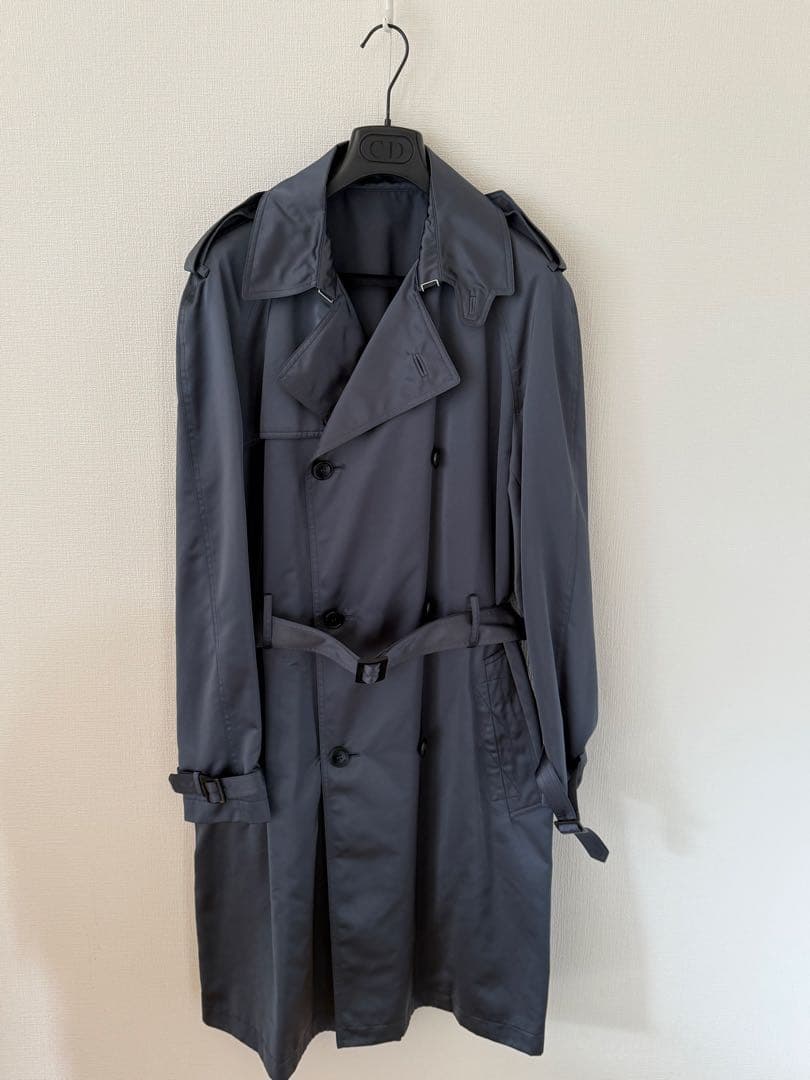 Christian Dior｜トレンチコート｜ダークグレー／ネイビー系｜極美品