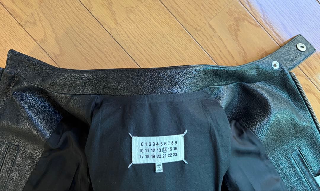 メゾンマルジェラ ハの字ライダース 46 極美品　ゴートレザー