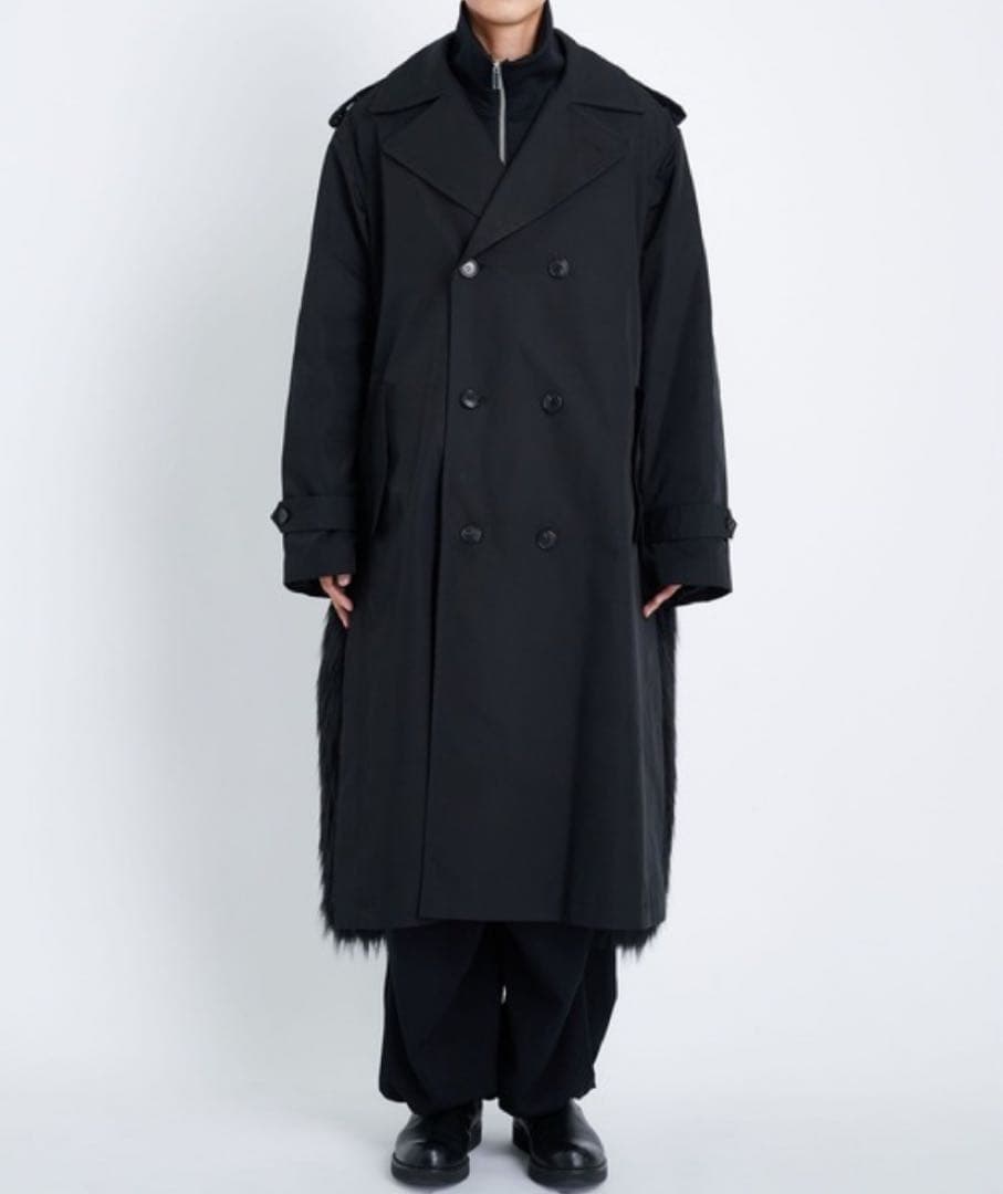 【TOGA】Trench coat with fur size48