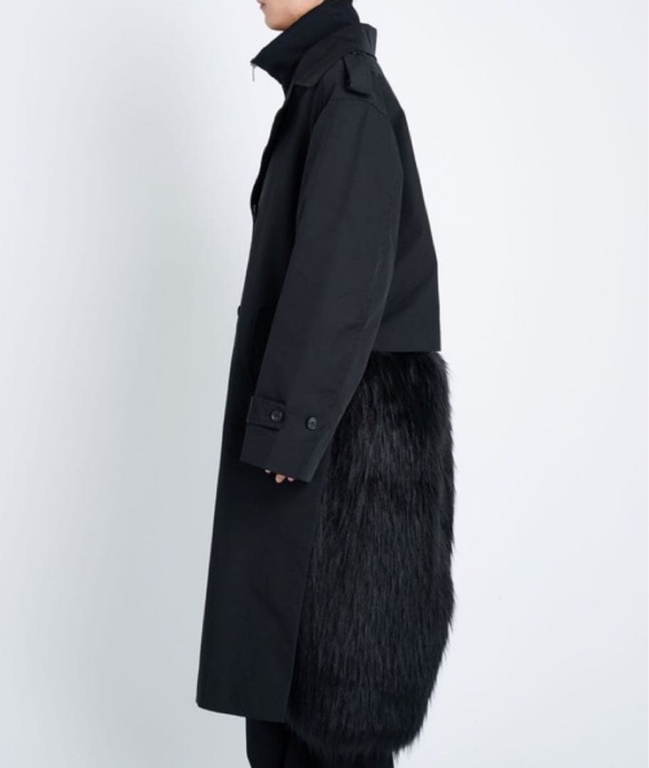 【TOGA】Trench coat with fur size48