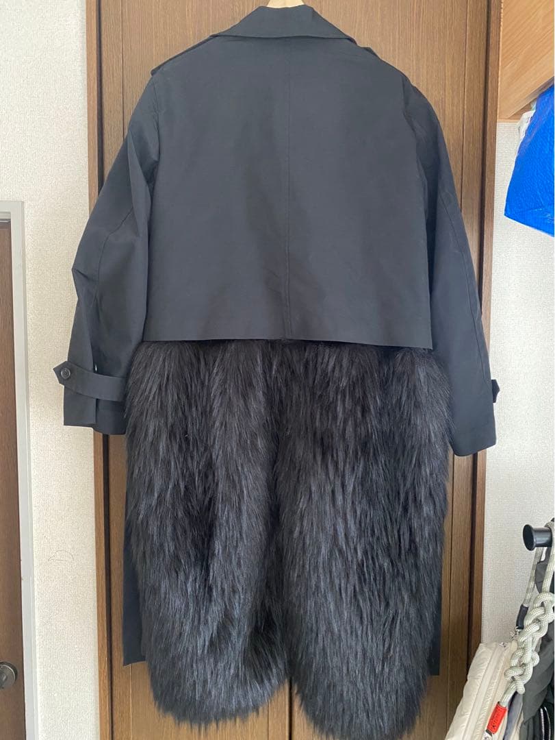 【TOGA】Trench coat with fur size48