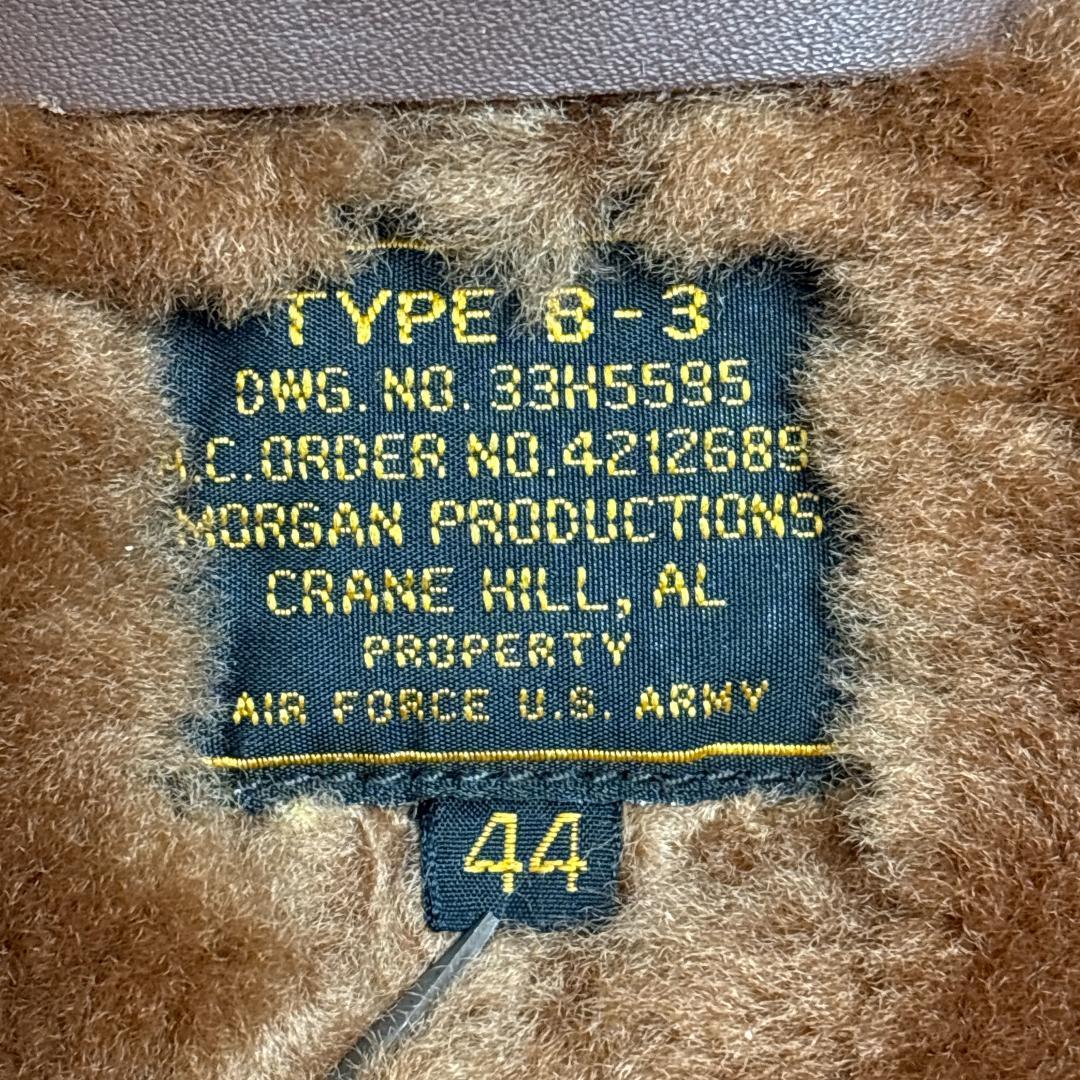 美品 MORGAN B3 SealBrown Flight Jacket 44