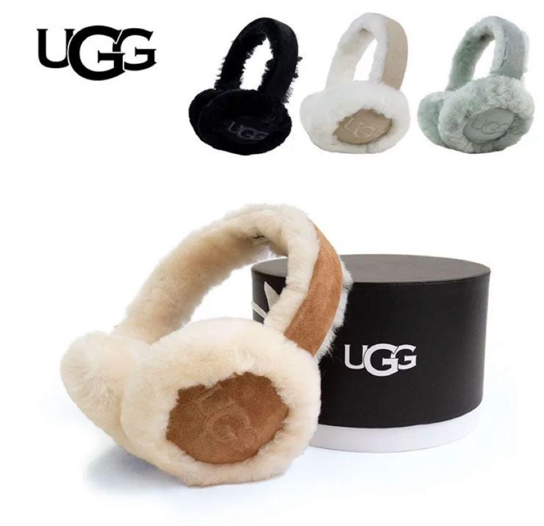 UGG フェイクファー イヤーマフ チェスナット
