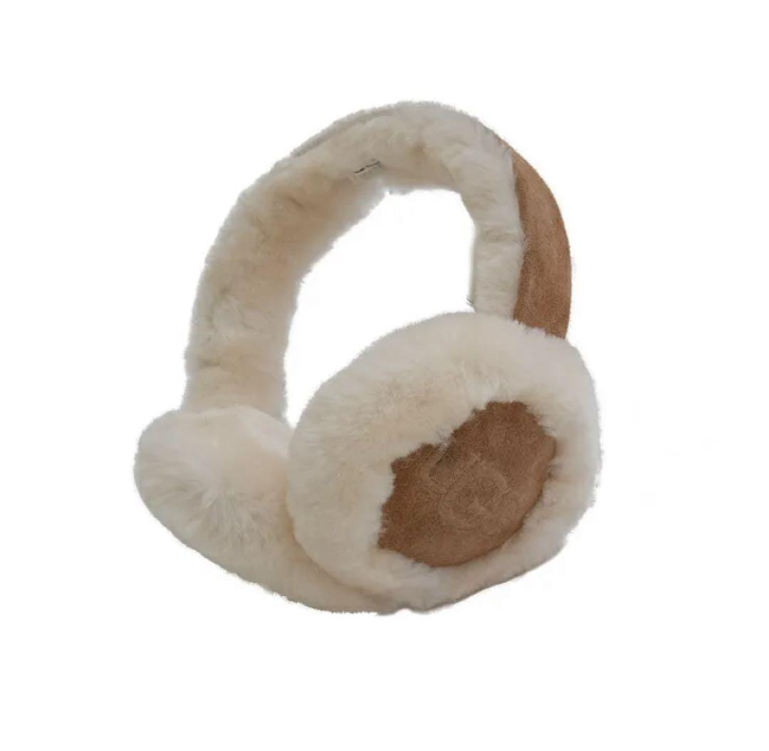 UGG フェイクファー イヤーマフ チェスナット