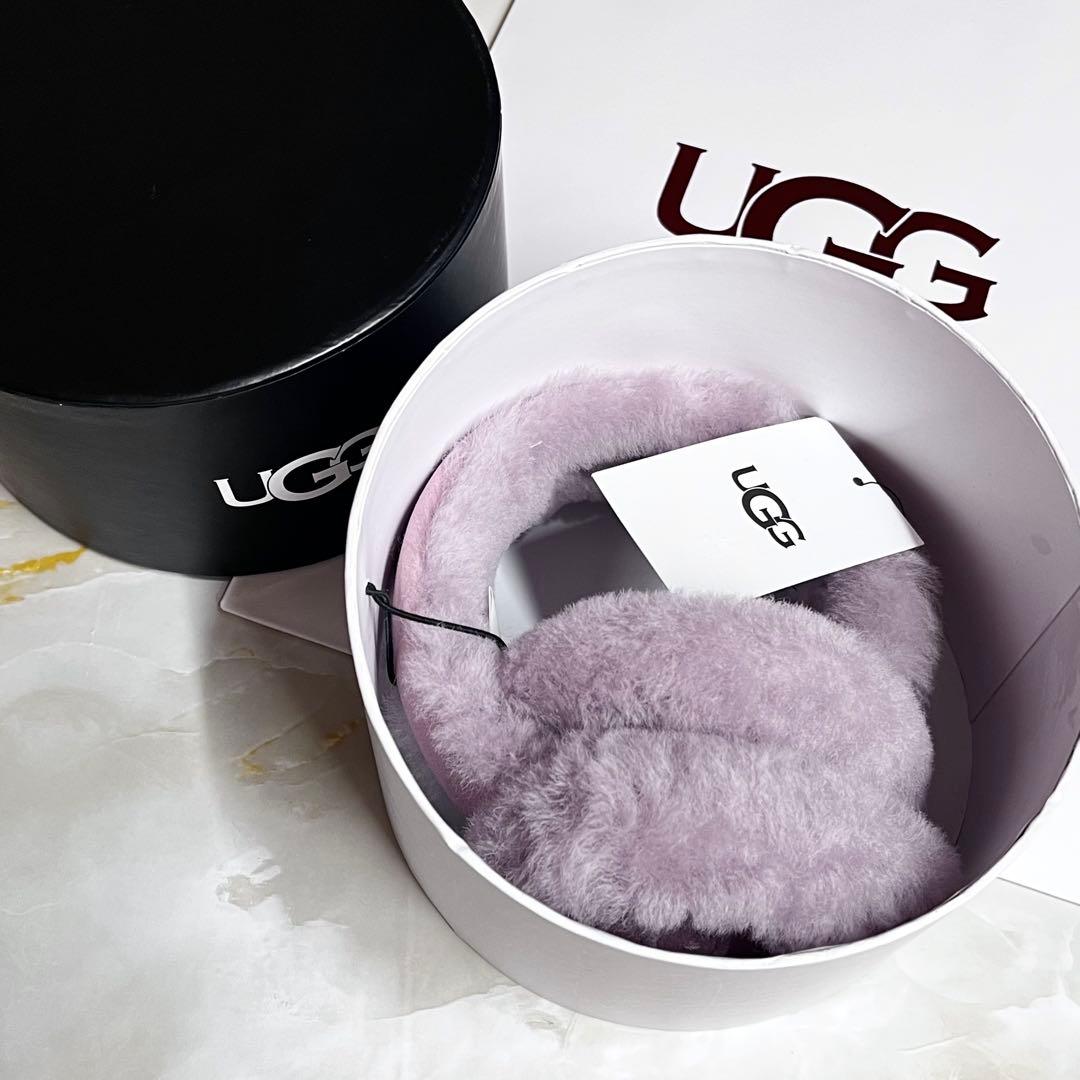 【新品未使用】UGG ライラック　シープスキン イヤマフ　イヤーマフラー　ラスト