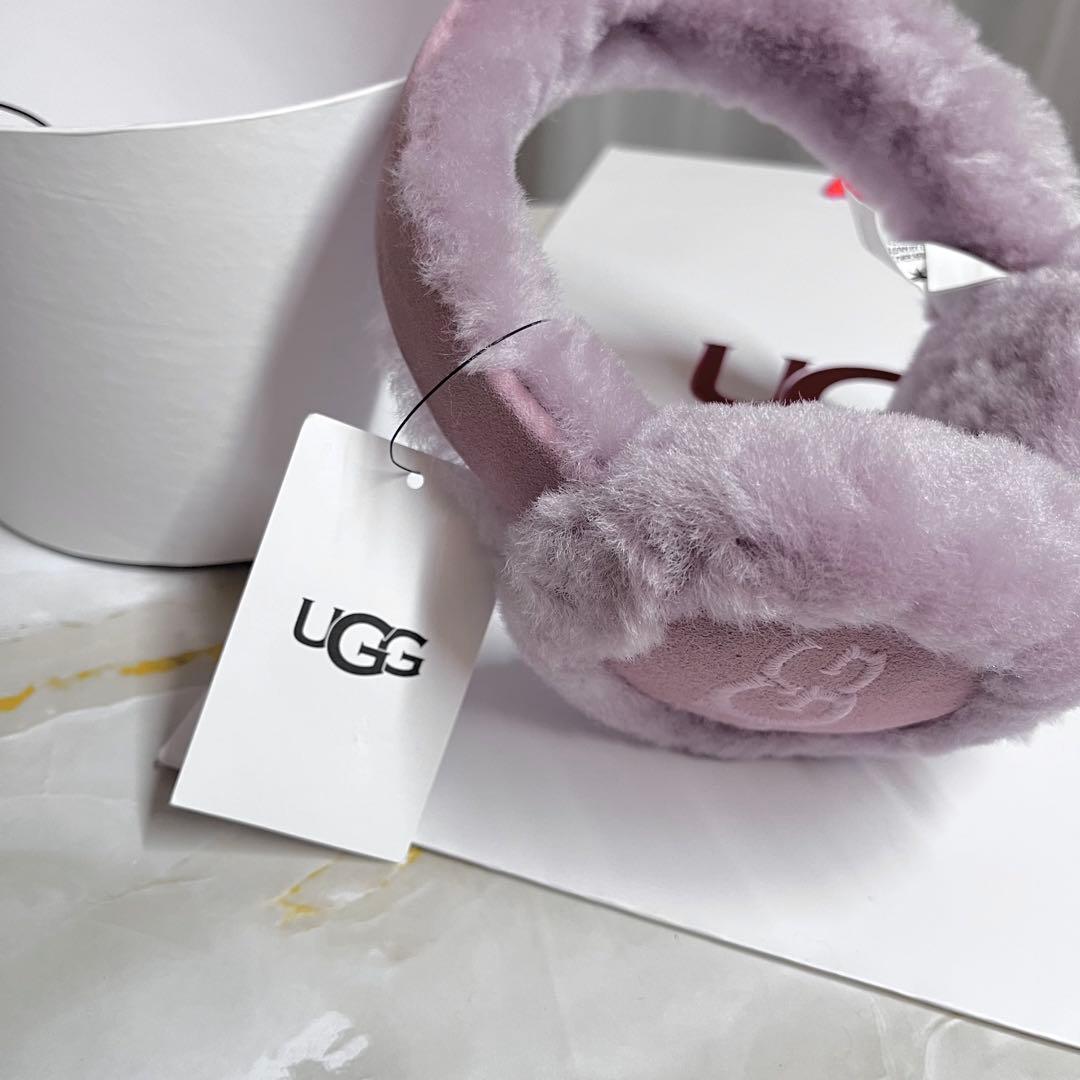 【新品未使用】UGG ライラック　シープスキン イヤマフ　イヤーマフラー　ラスト
