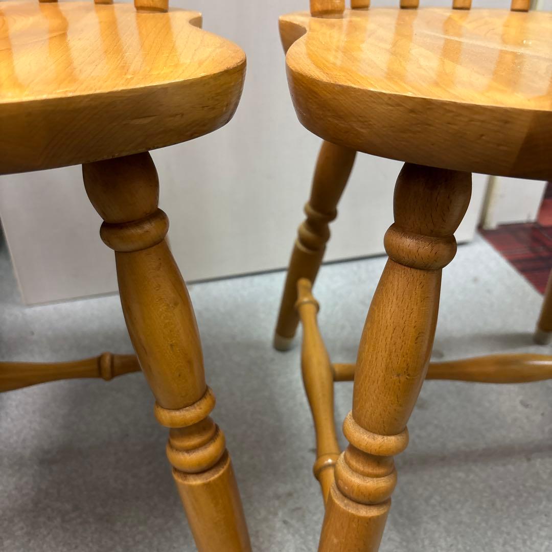 アンティーク ダイニングチェア 木製 インテリア 家具　二脚セット