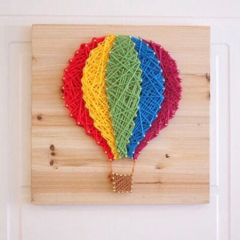 【新品】ストリングアート 製作キット 気球 string art