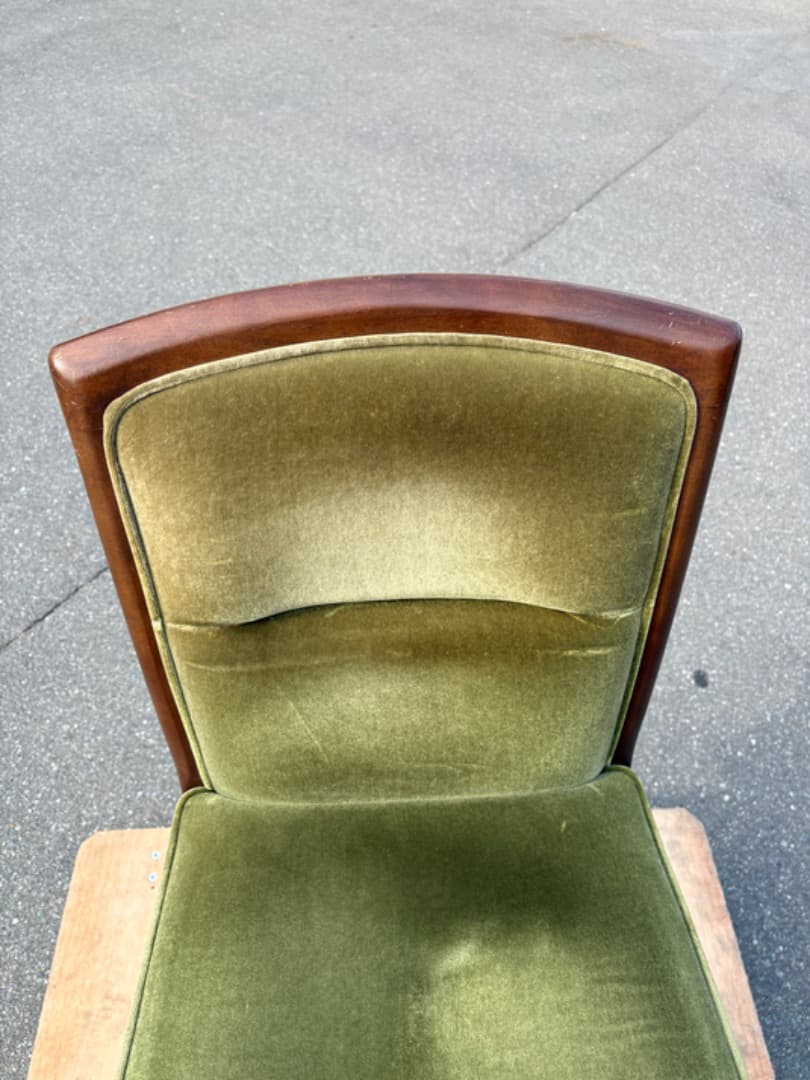 maruni　マルニ　地中海シリーズ　デスクチェア　事務椅子　レトロ　ベロア