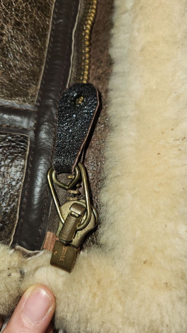 Orchard Motorcycle USAムートンジャケットコヨーテファー34