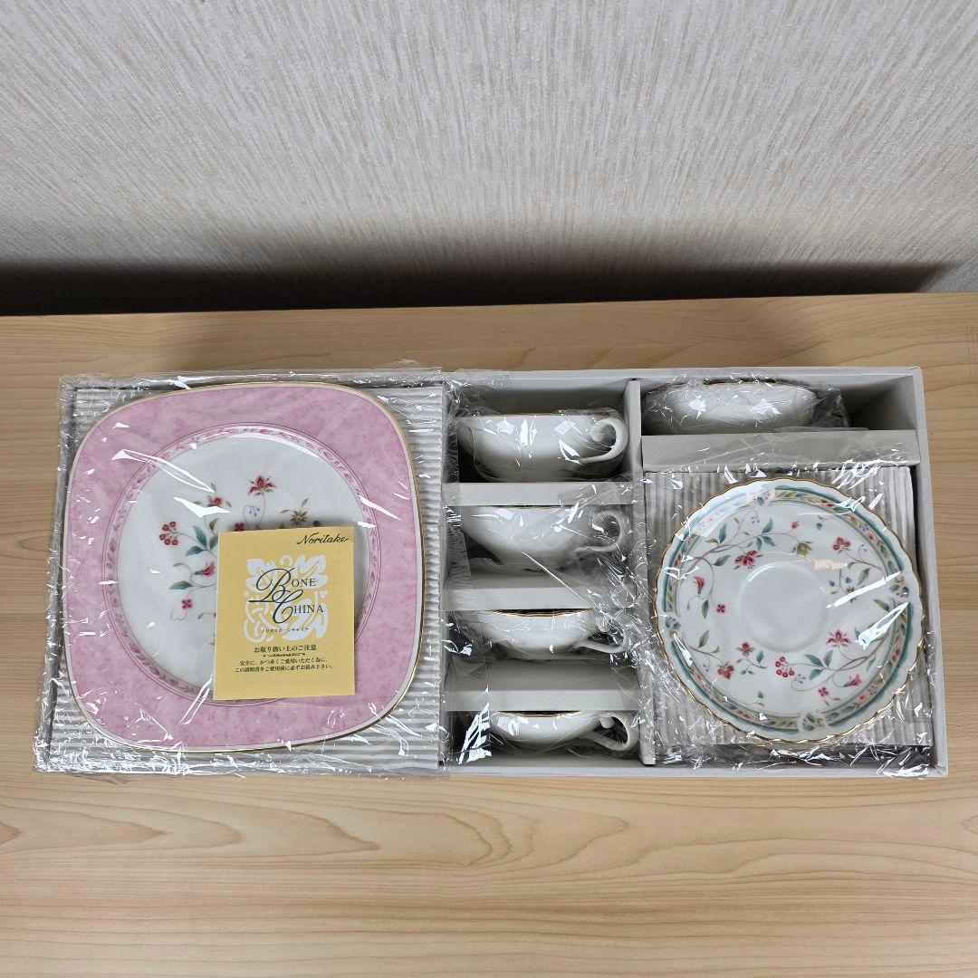 【未使用】Noritake ノリタケ ボーンチャイナ サロン５セット