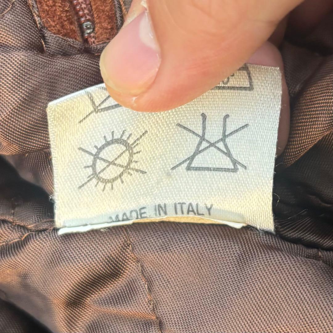 80s CHAMBERS イタリア製 スエードジップフーディー