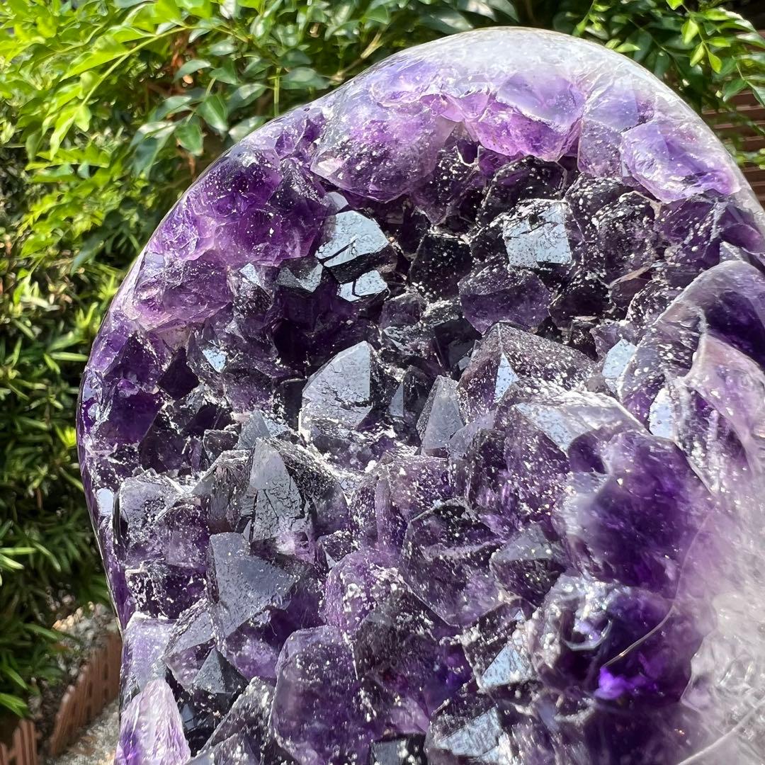 ✳️極品✨神々しい美濃紫の輝き✨最強浄化や魔除け✨特大 アメジストクラスター 原石