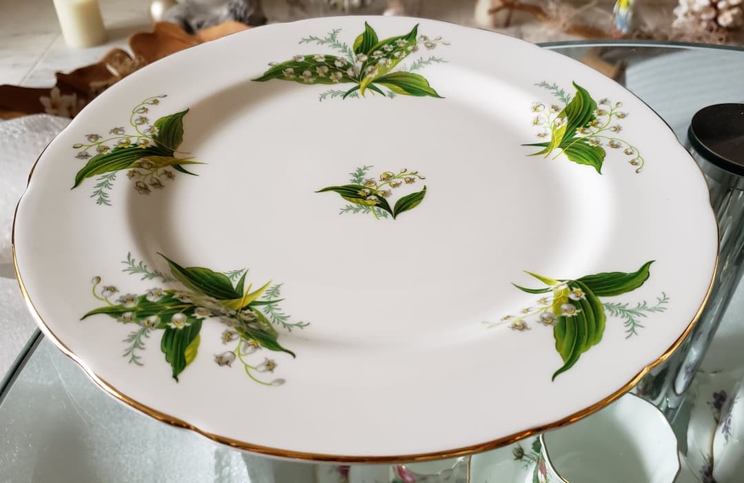 ハマースレイ B すずらん ディナープレート アンダープレート アンティーク