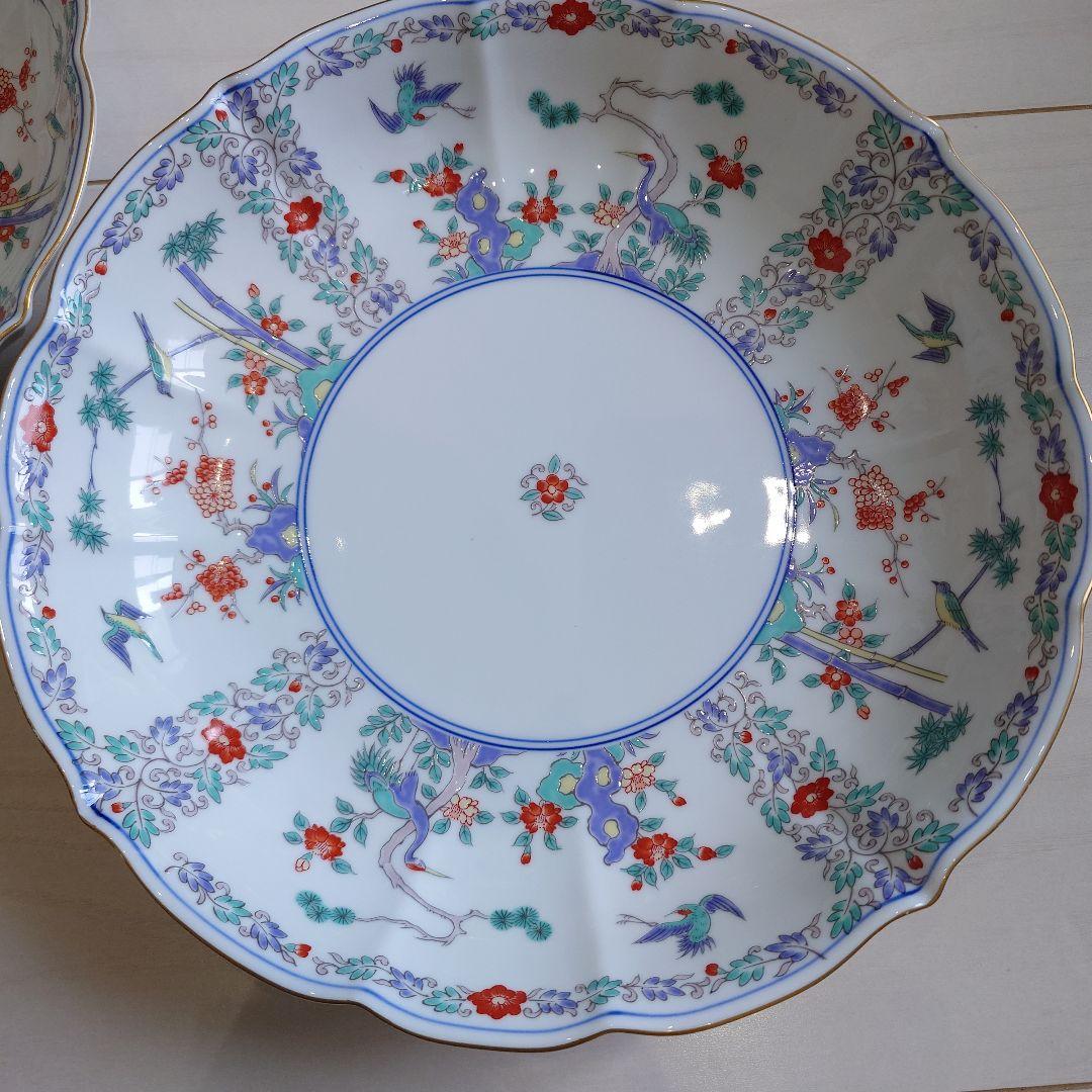 菓子器 盛鉢 大鉢 サラダボウル 有田焼 四方割松竹梅