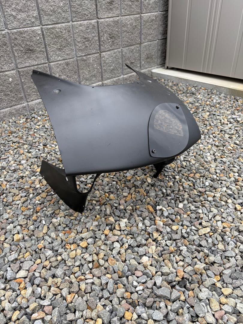 FRP製 NS-1用 耐久アッパーカウル マットブラック 透明ウィンドウ付き