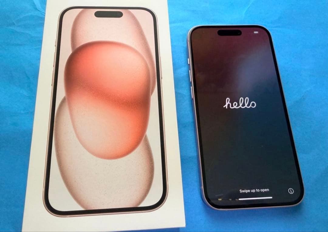 あらん★【傷なし/超美品】iPhone15 ピンク SIMフリー/箱付