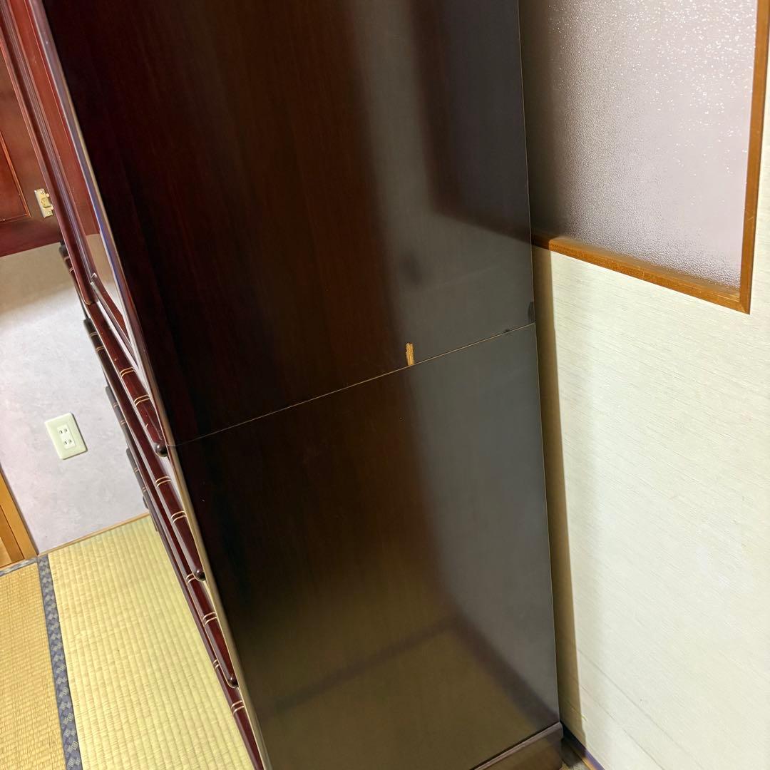 府中家具　木製　箪笥　タンス 引き出し付き　着物収納　アンティーク家具