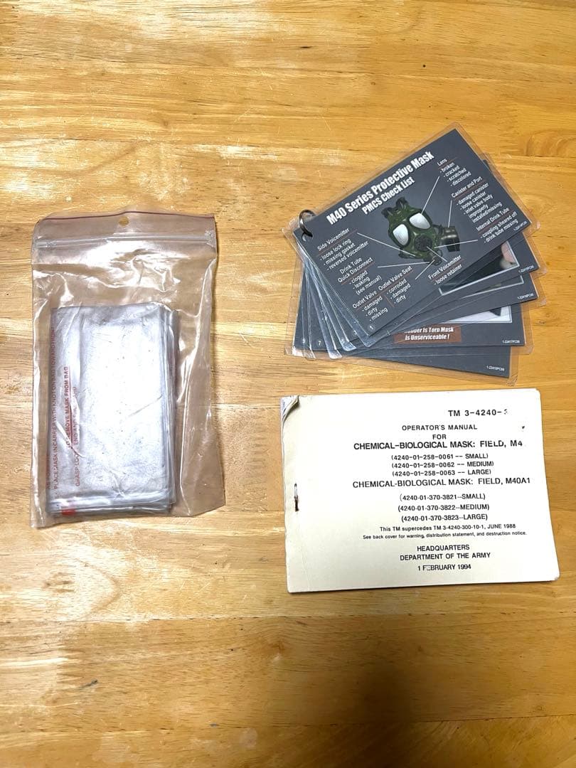 米軍実物 M40 GAS MASK ガスマスク豪華セット！