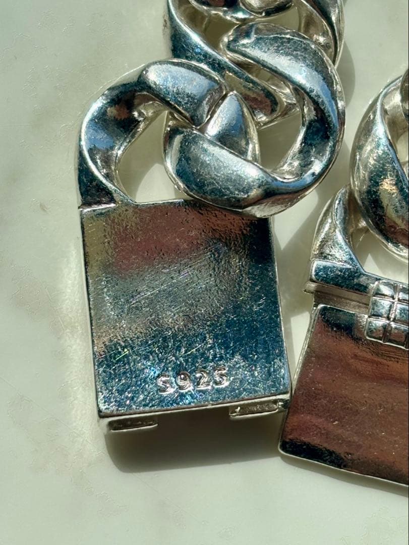 シルバーブレスレット シルバー925 チェーン 喜平