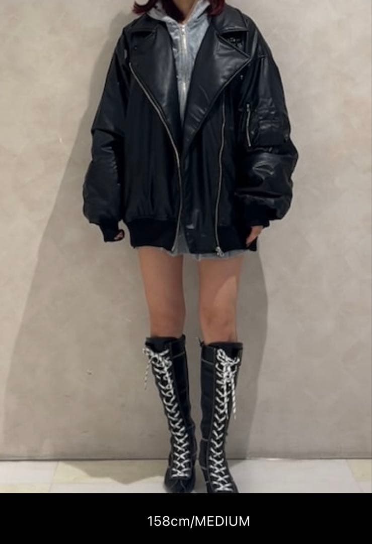 jouetie ジュエティ フェイクレザー ジャケット ライダース