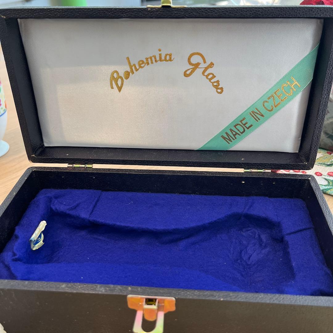 クリスタルガラス 花瓶 20cm