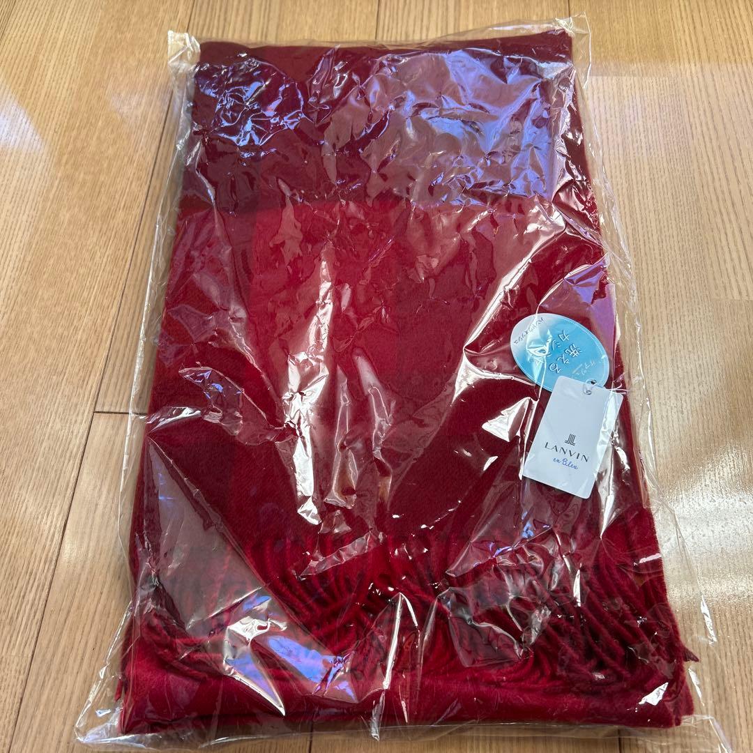 LANVINenBleuランバンオンブルーカシミヤストール未開封新品マフラー