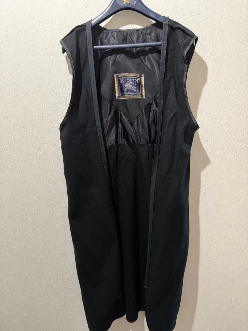 バーバリー BURBERRY 裏地ノバチェック トレンチコート 黒 ブラック