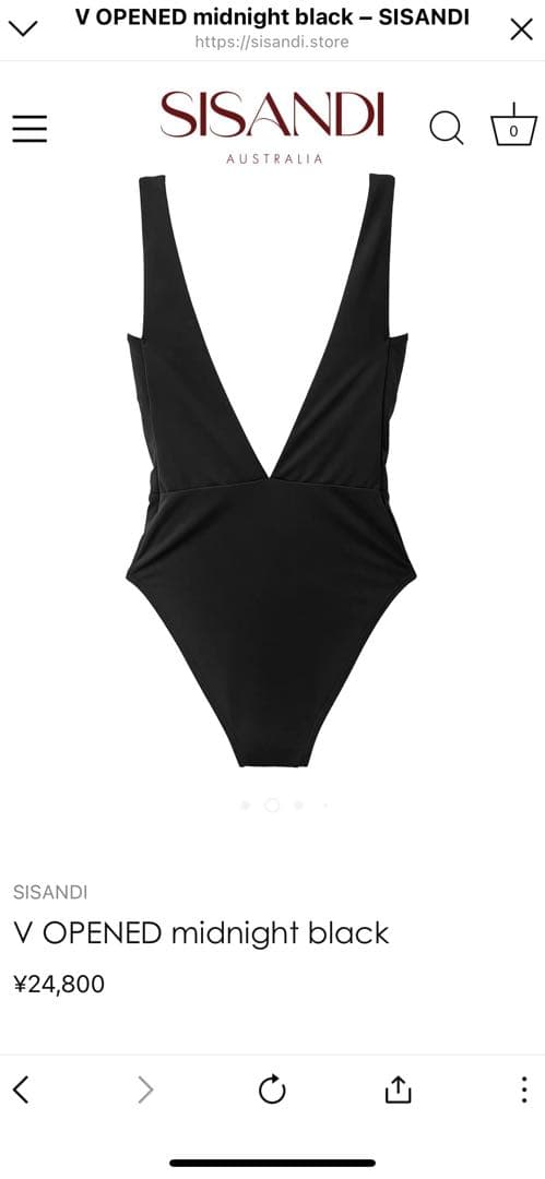 【新品未使用】SISANDI V OPENED midnight black 1