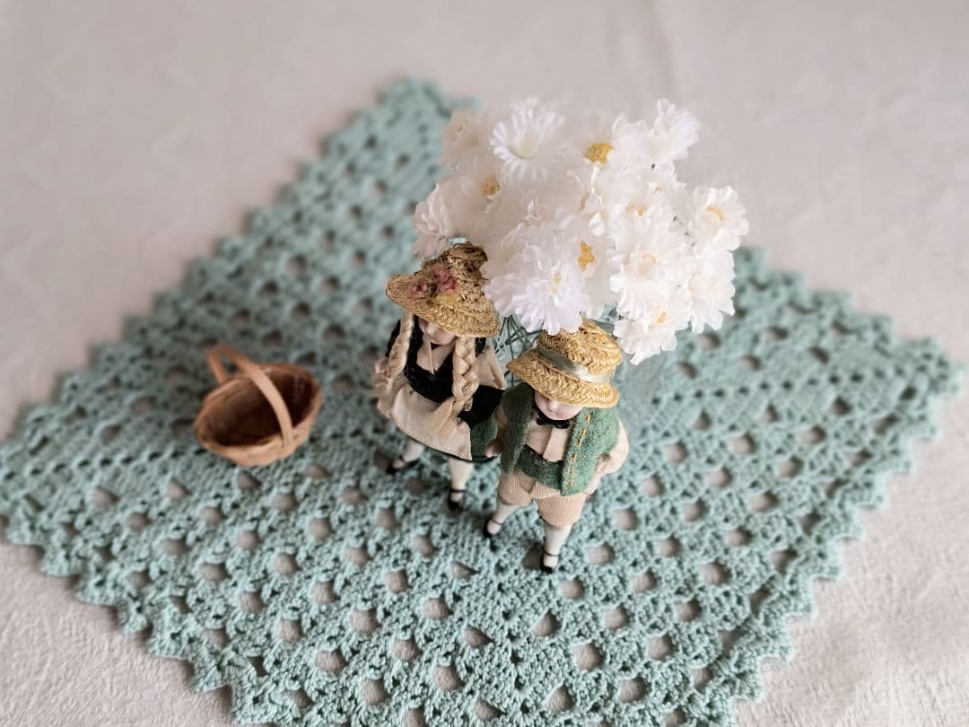 * antique doll ❀ ストローハットと三つ編み ミニョネットgirl