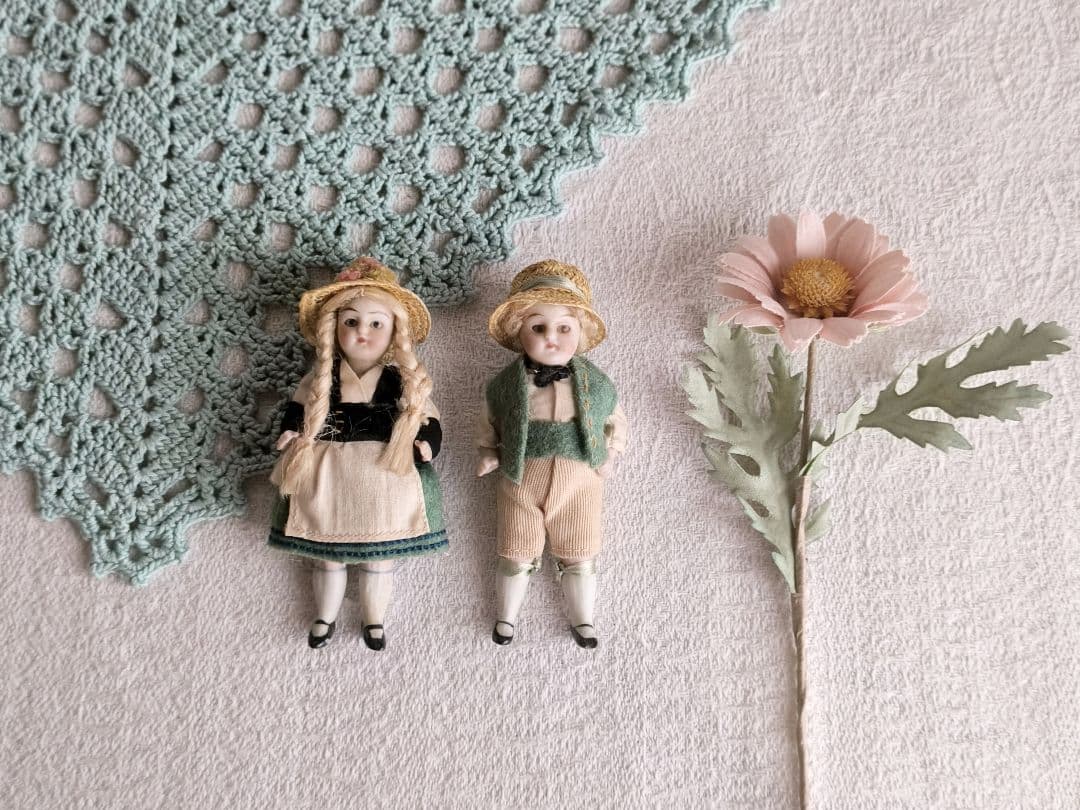 * antique doll ❀ ストローハットと三つ編み ミニョネットgirl