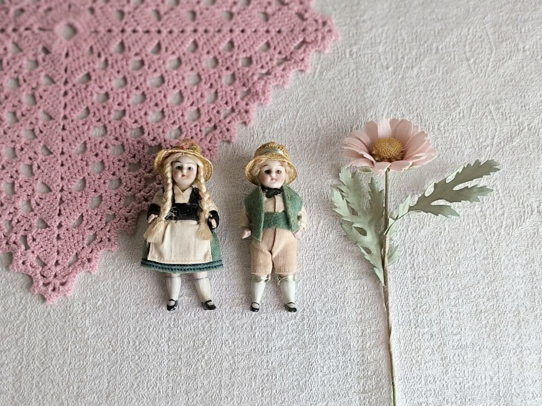 * antique doll ❀ ストローハットと三つ編み ミニョネットgirl