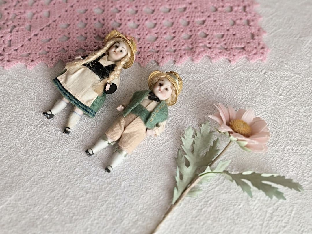 * antique doll ❀ ストローハットと三つ編み ミニョネットgirl