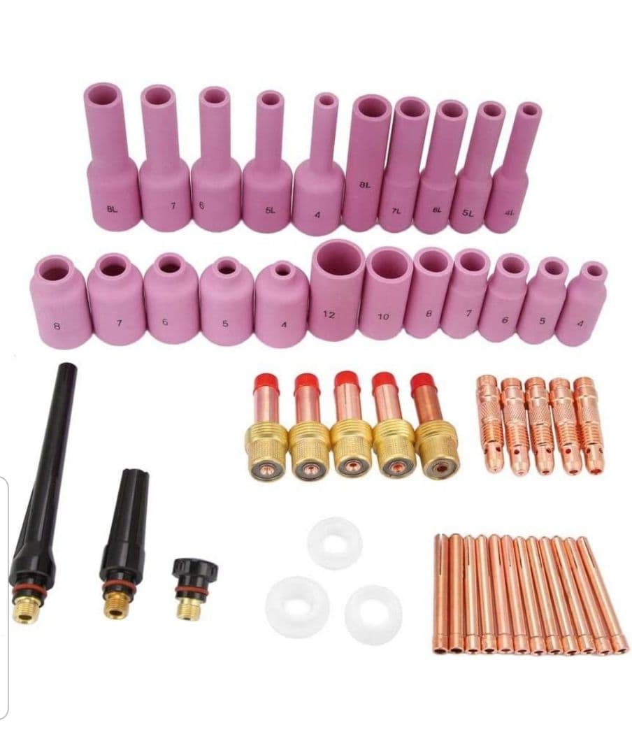 TIGガスレンズ 溶接トーチ部品 ガス切断機 溶接トーチヘッド 50本/セット