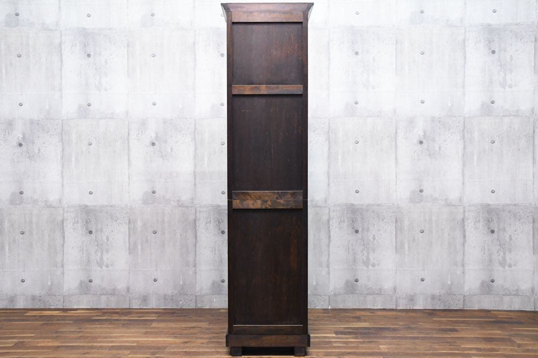 ELC38 松本民芸家具 A型時計台 収納棚付き ホールクロック 水目桜無垢材