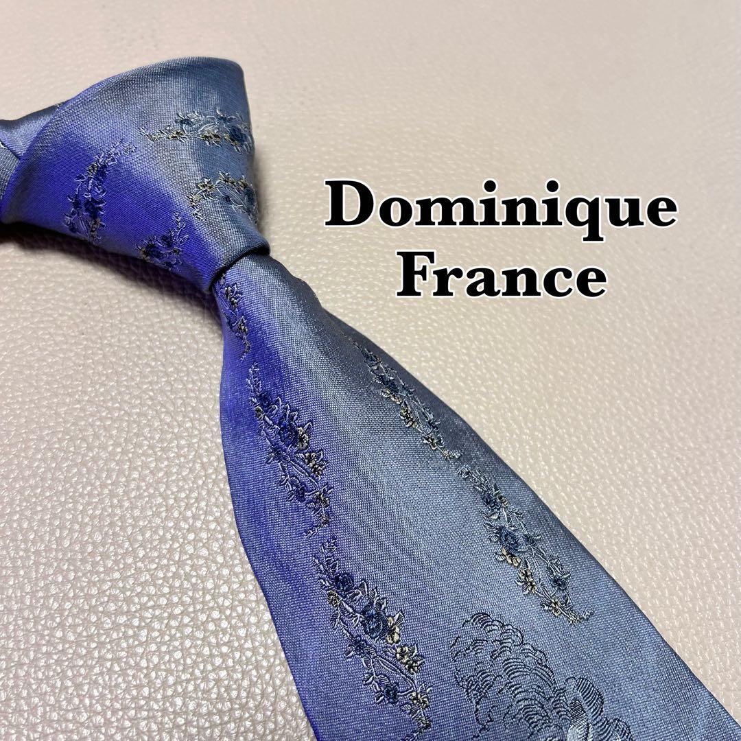 ドミニクフランス　ネクタイ　ストライプ ドット　チェック　グレー　灰色