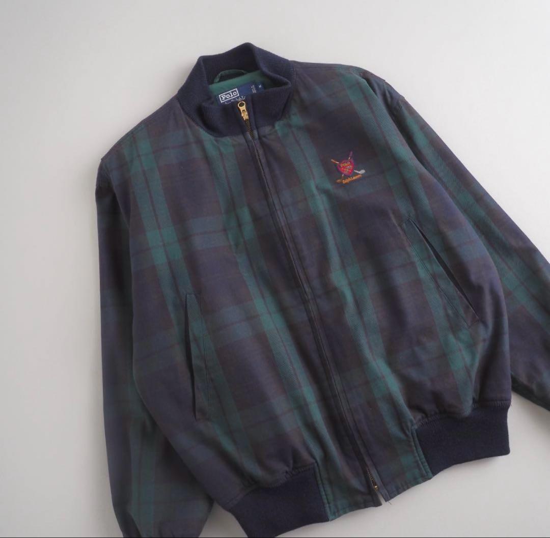 ラルフローレン　ブルゾン　スイングトップ　ブラックウォッチ柄　美品