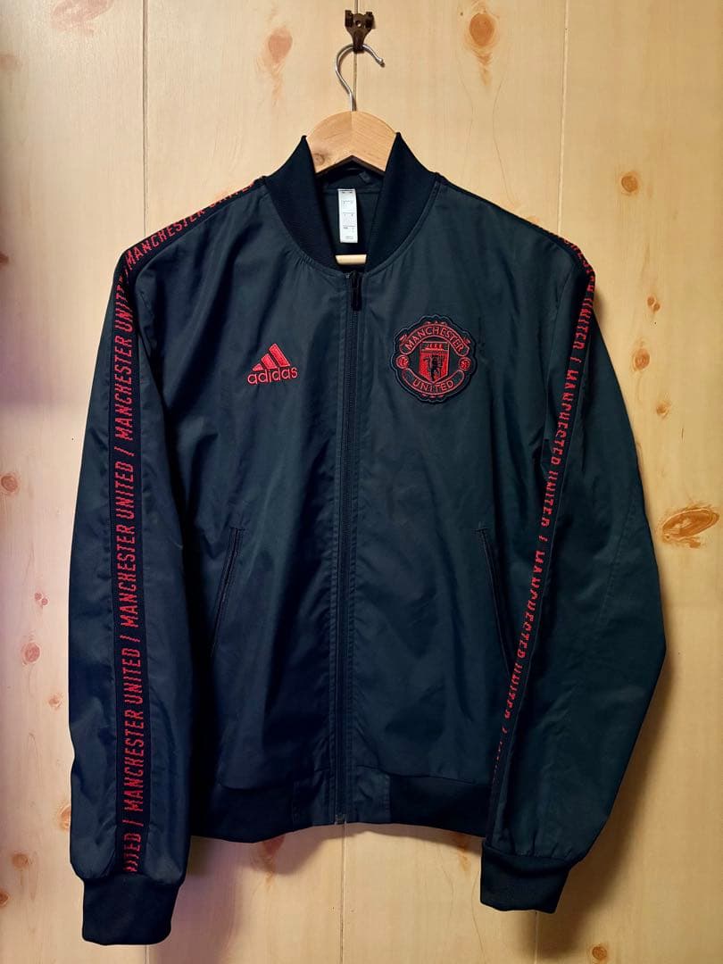 adidas マンチェスターユナイテッド ジャージ ジャケット 黒