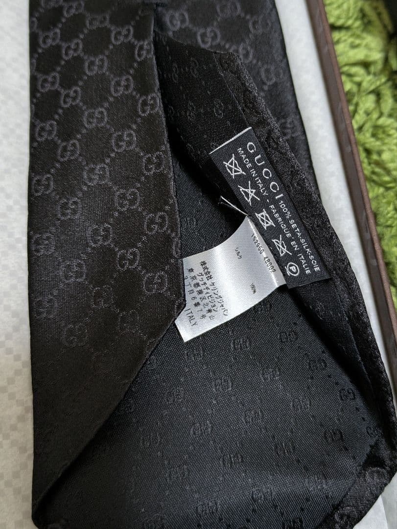 GUCCI グッチ ネクタイ GGパターン柄シルクネクタイ