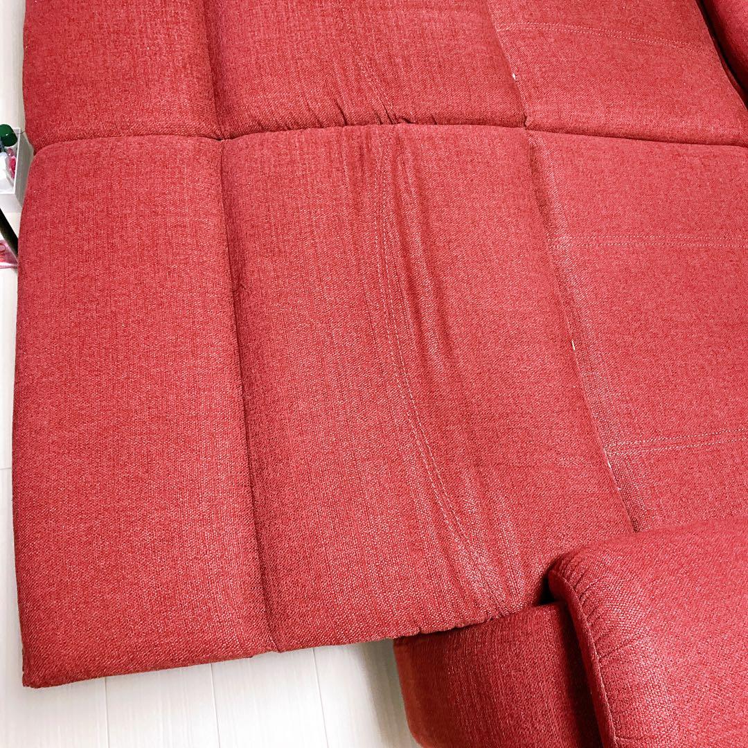 【極美品・送料込】ニトリ 2人用電動布張りリクライニングソファ