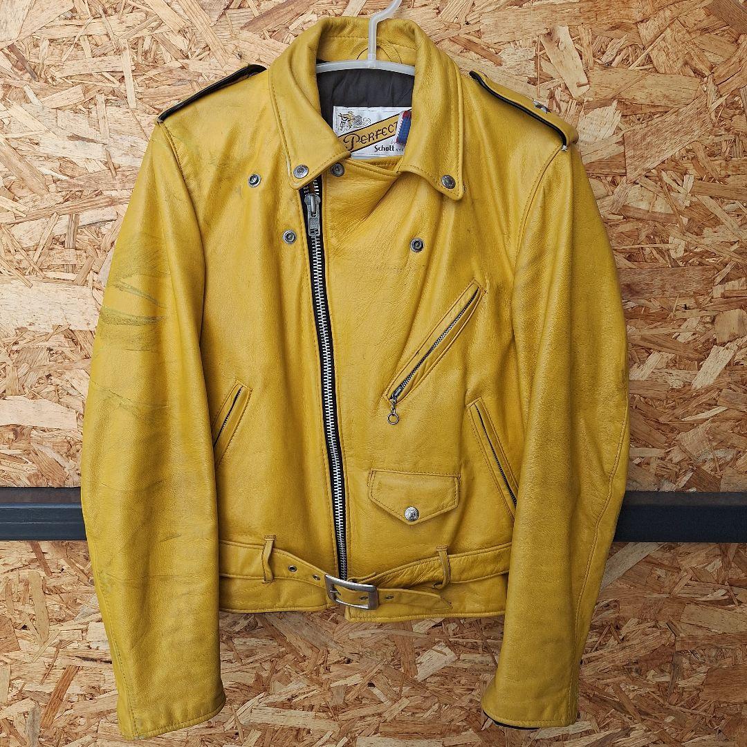 K*）様 激レア　SCHOTT 818Mustard　SIZE 34 バイカータ